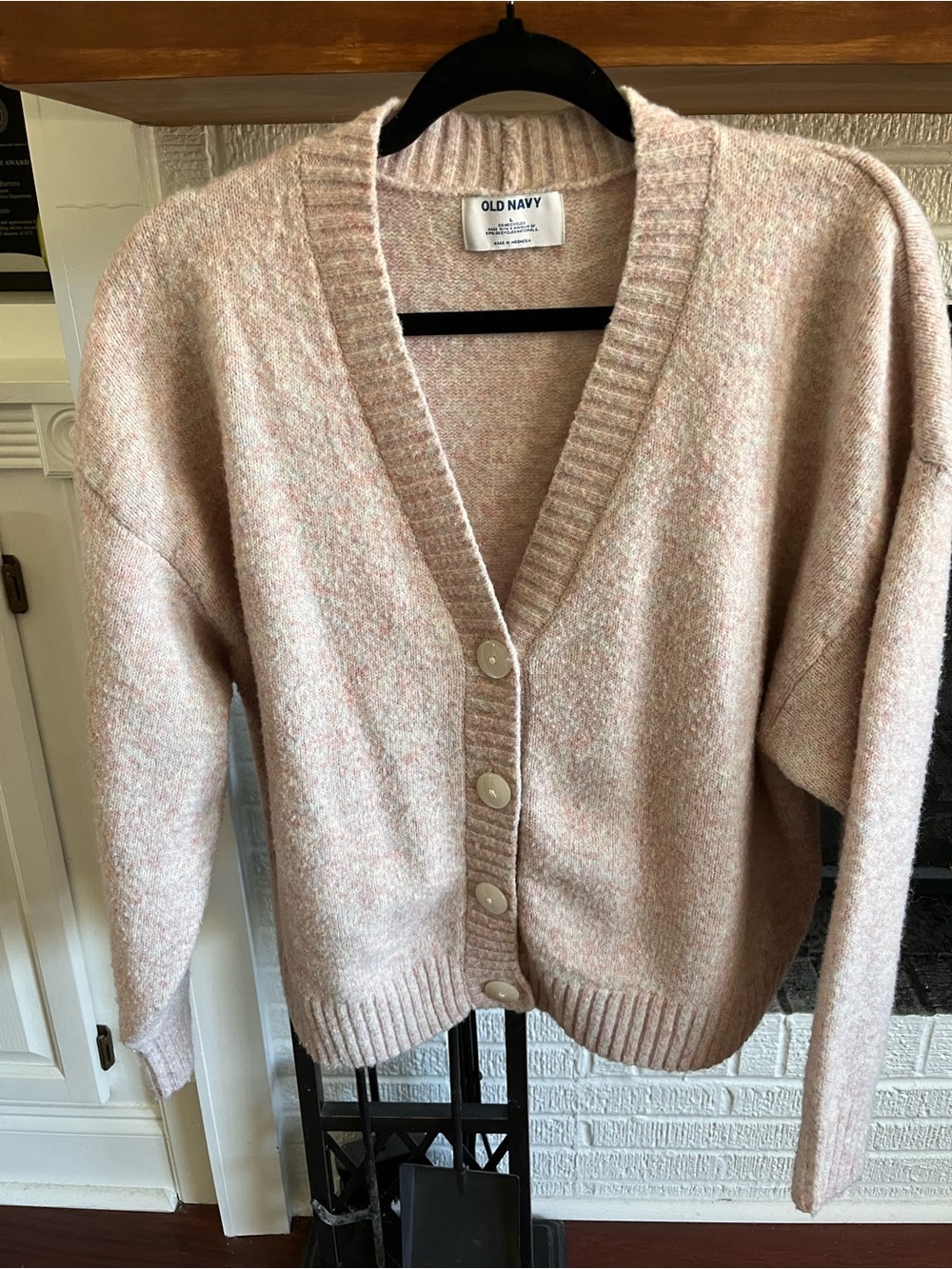 Old Navy Blush Pink V-Neck Button Cardigan